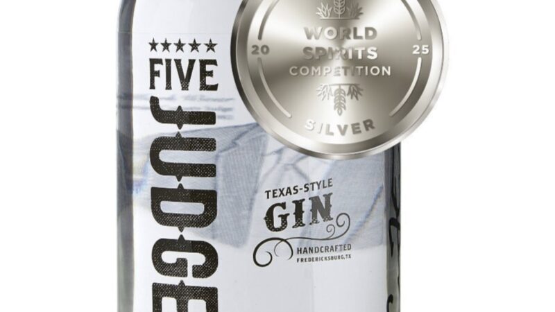 Texas Gin Breaks Through: Dietz Distillery’s Five Judges Gin Wins Silver at SFWSC with Owner Dietz Fischer